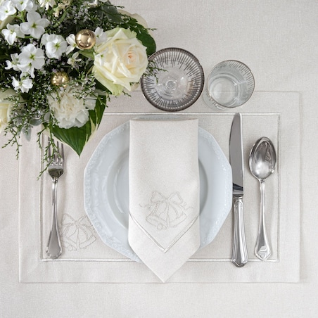 Obrus Shiny Silver - 130 cm x 250 cm