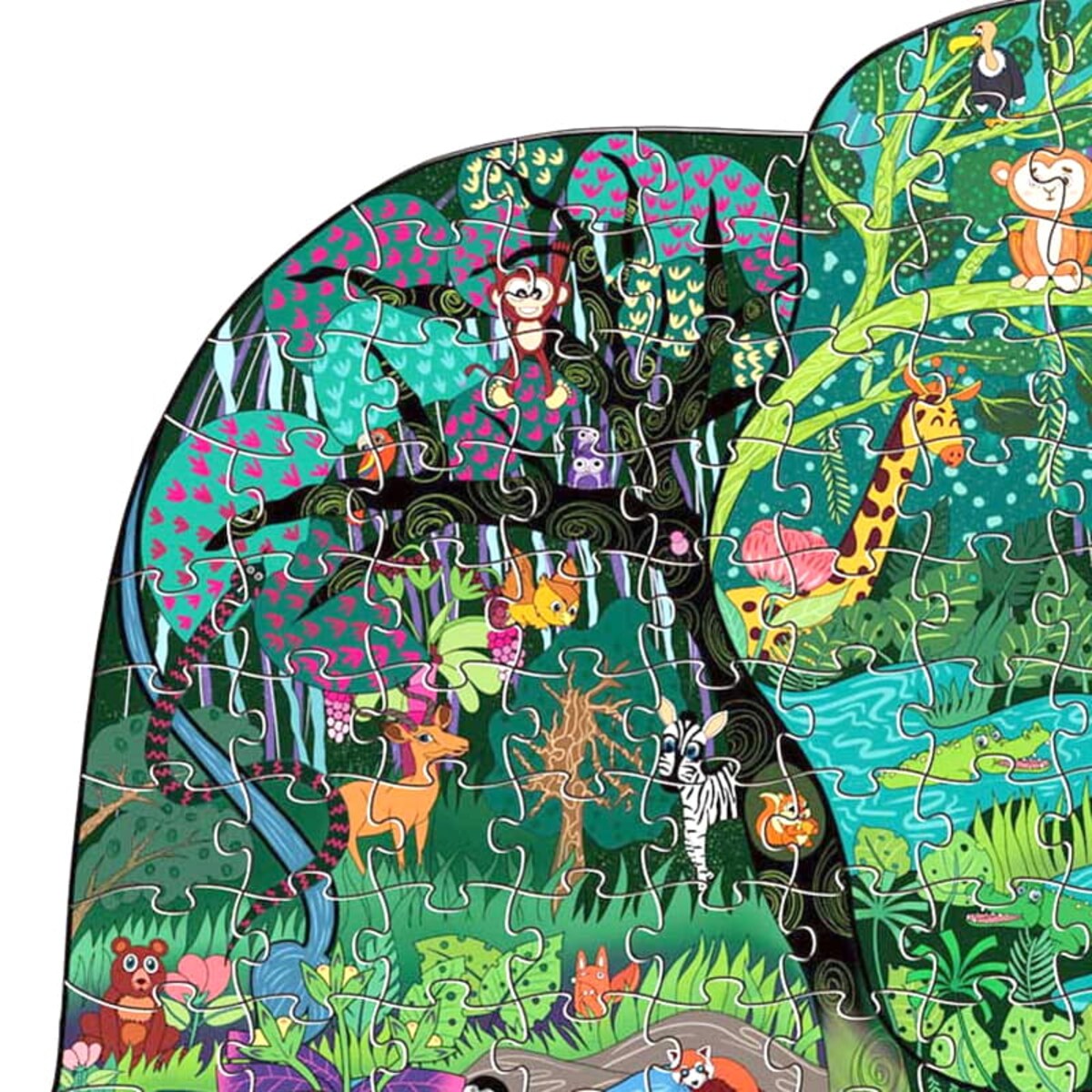 Puzzle edukacyjne - SŁOŃ - 128 el.