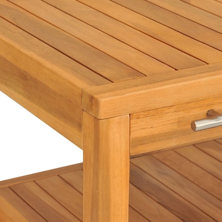 vidaXL Szafka łazienkowa, 2 półki, 74x45x75 cm, lite drewno