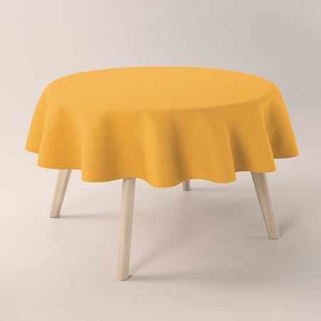 Obrus okrągły 130 x 130 cm miodowy