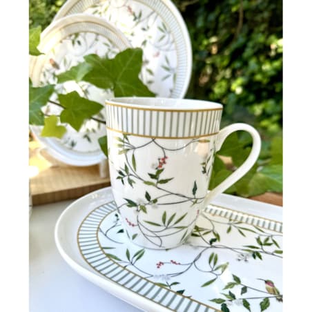 VILLA ITALIA Kubek porcelanowy 330 ml NORIKO WHITE