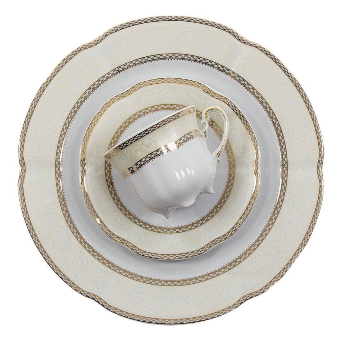 Garnitur do kawy dla 6 osób 21 el. Bolero Vienna Złota E363