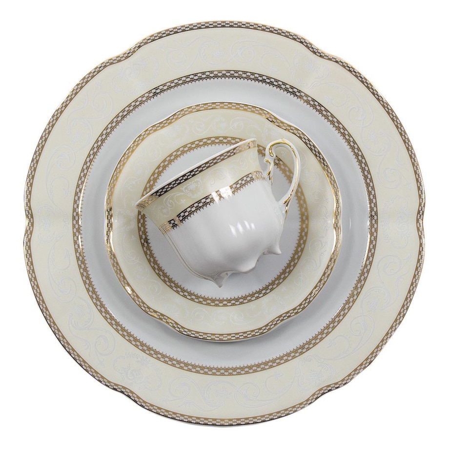 Garnitur do kawy dla 6 osób 21 el. Bolero Vienna Złota E363