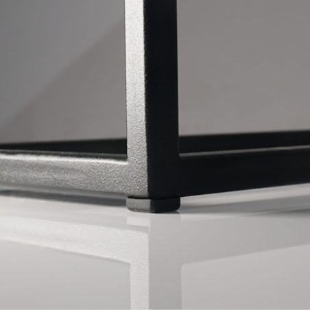 Konsola loftowa czarna 40x80x30cm pojedyncza