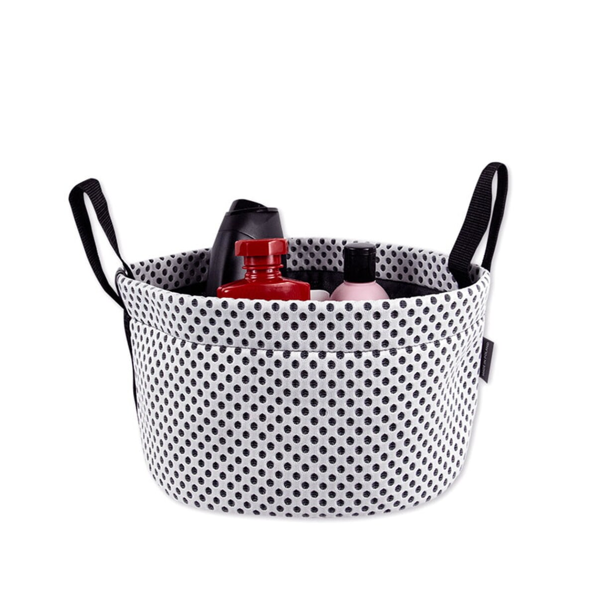 Pojemnik na kosmetyki do łazienki M - kropki