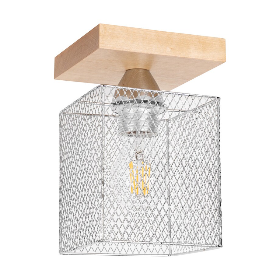 Drewniana Lampa Sufitowa BRITOP Lighting Norman 1xE27 Max.25W Naturalna Brzoza FSC z Akcentem Chromu, Polski Producent 1 szt.