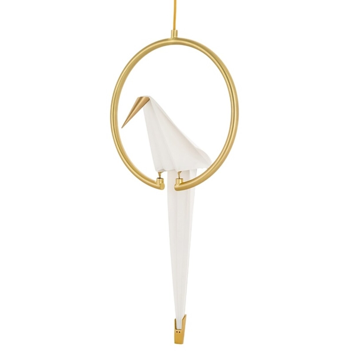 Lampa wisząca Loro MSE1501100121 dekoracyjna LED 12W 3000K ptak biały złoty