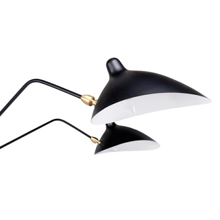 Lampa podłogowa RAVEN FLOOR UP 3 czarna - aluminium, stal węglowa