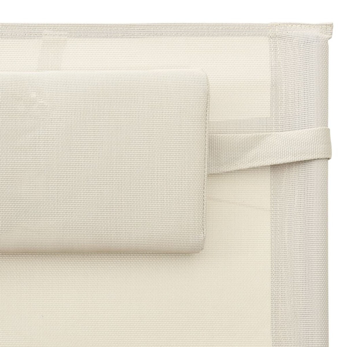 vidaXL Leżak, tworzywo textilene, kremowo-szary