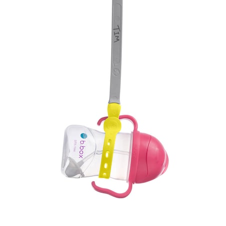 Smycz do bidonu ze słomką 240 ml dla dziecka Lemon Sherbet b.box