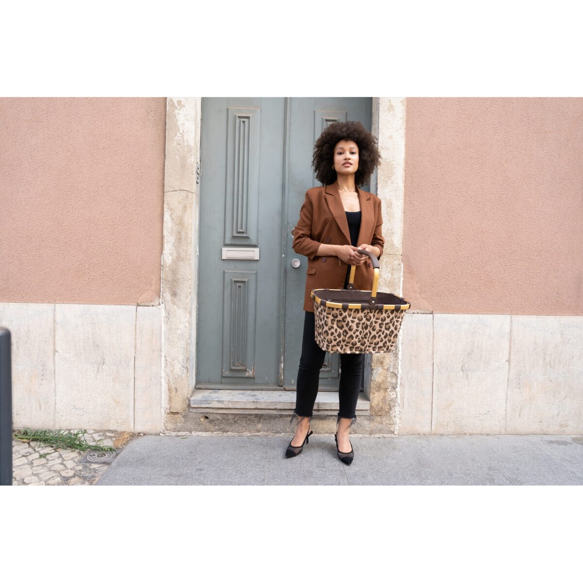 Koszyk CARRYBAG FRAME, leo macchiato