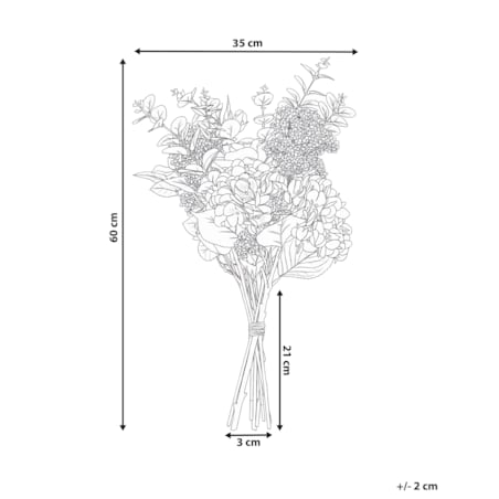 Bukiet sztucznych kwiatów MINDE 60 cm Różowy