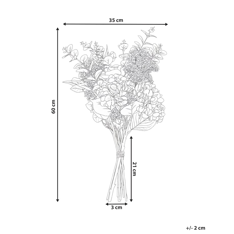 Bukiet sztucznych kwiatów MINDE 60 cm Różowy