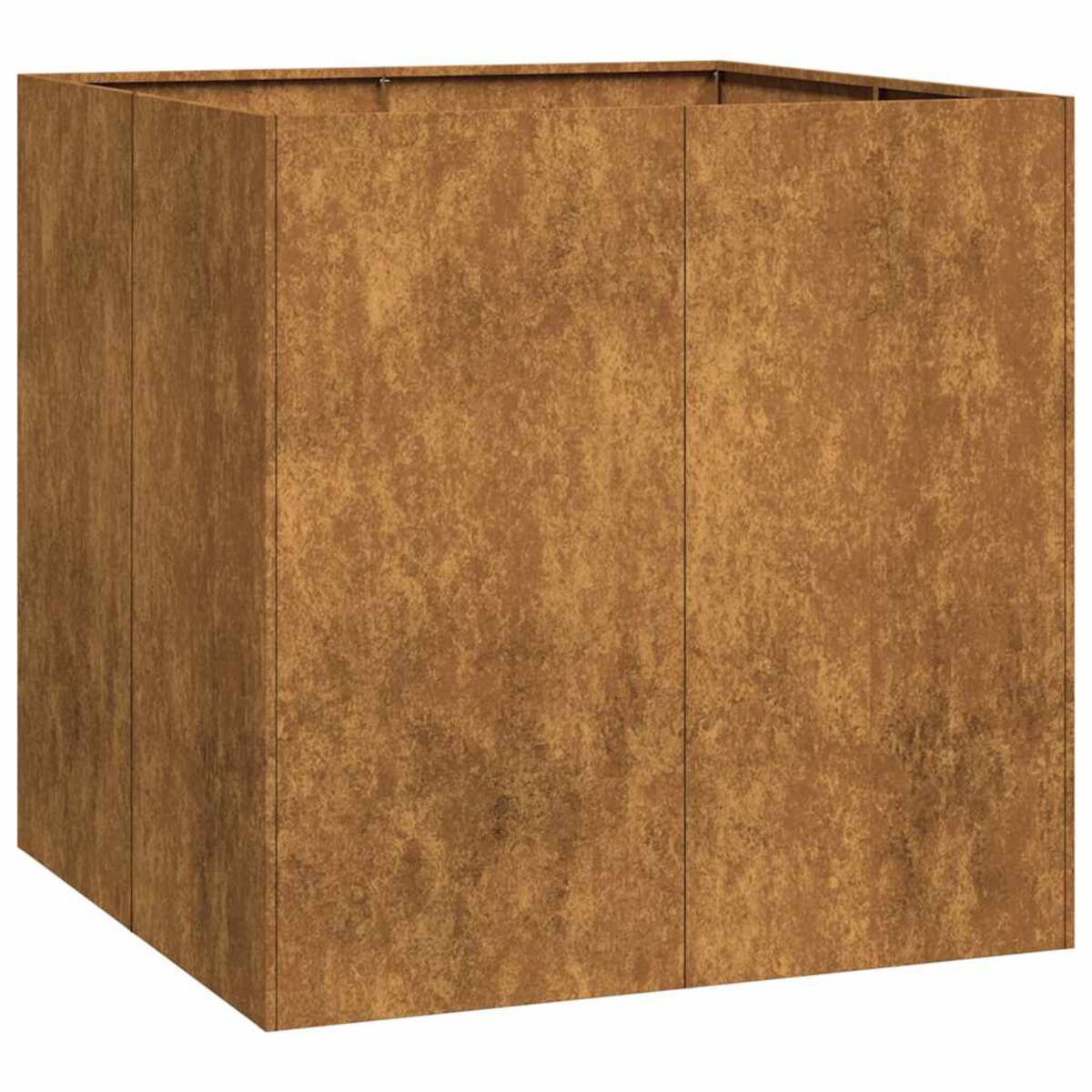 vidaXL Doniczka Rusty 80x80x80 cm Stal nierdzewna