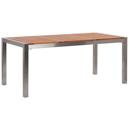 Stół ogrodowy GROSSETO 180 cm 90 cm Drewno eukaliptusowe Brązowy