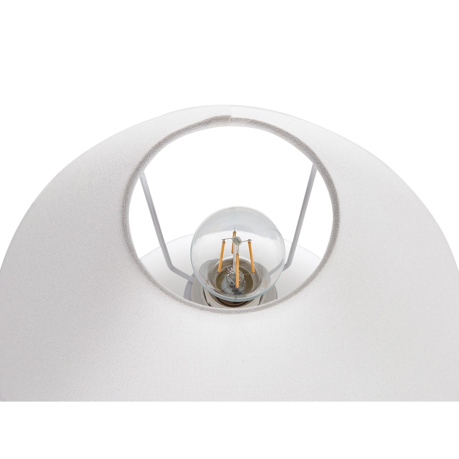 Lampa stołowa ceramiczna biała LIMIA