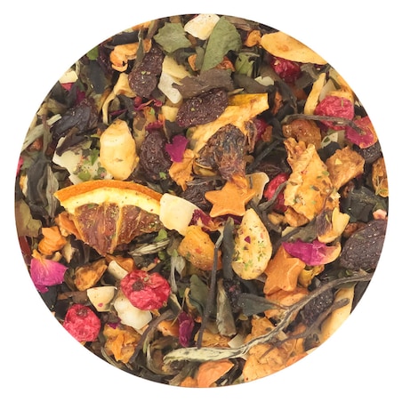 Herbata biała sypana PRZYJAŹŃ o smaku pomarańczy z limonką PREMIUM Cup&You - herbata liściasta sypana mieszanka napar susz - gotowa na prezent upominek