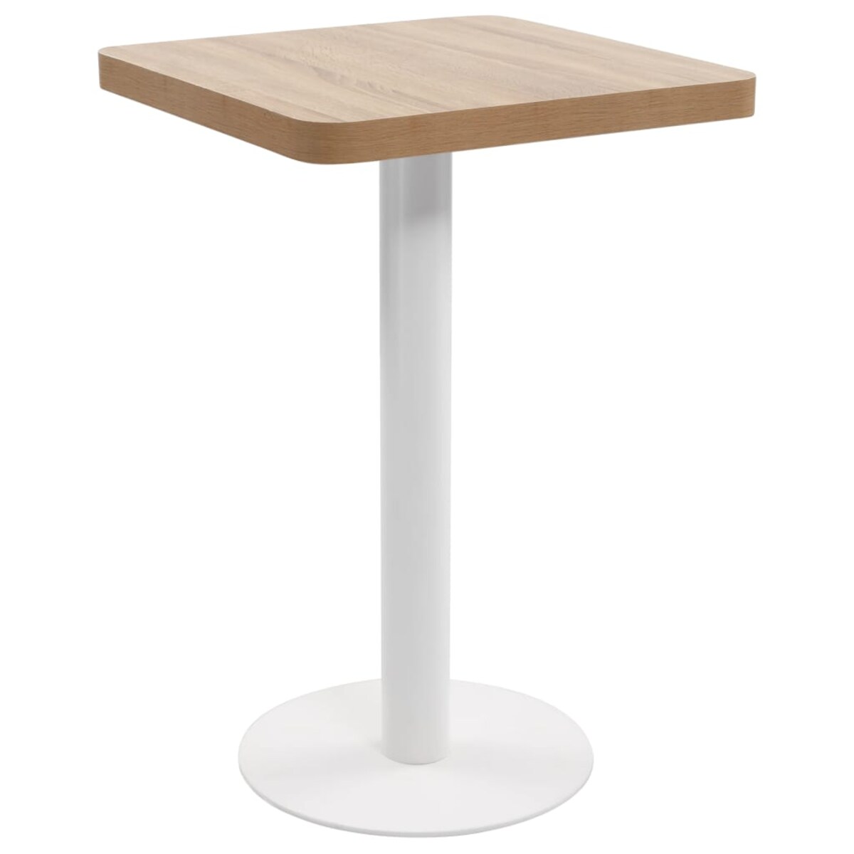 vidaXL Stolik bistro, jasnobrązowy, 50x50 cm, MDF