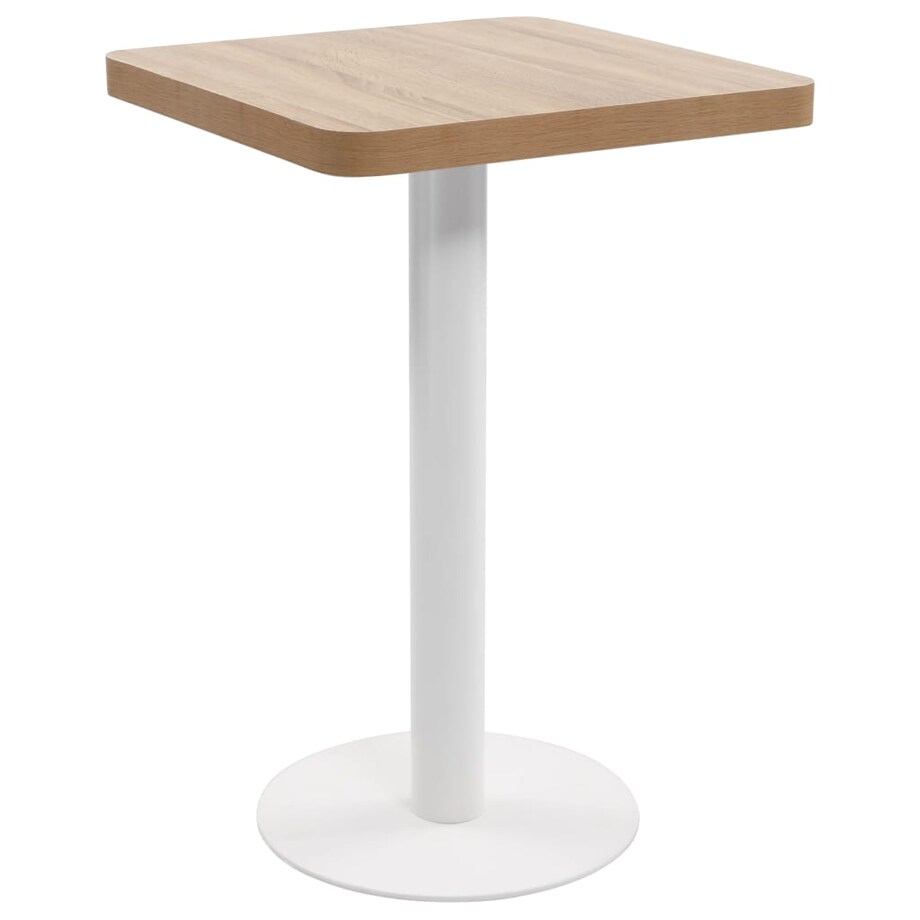 vidaXL Stolik bistro, jasnobrązowy, 50x50 cm, MDF