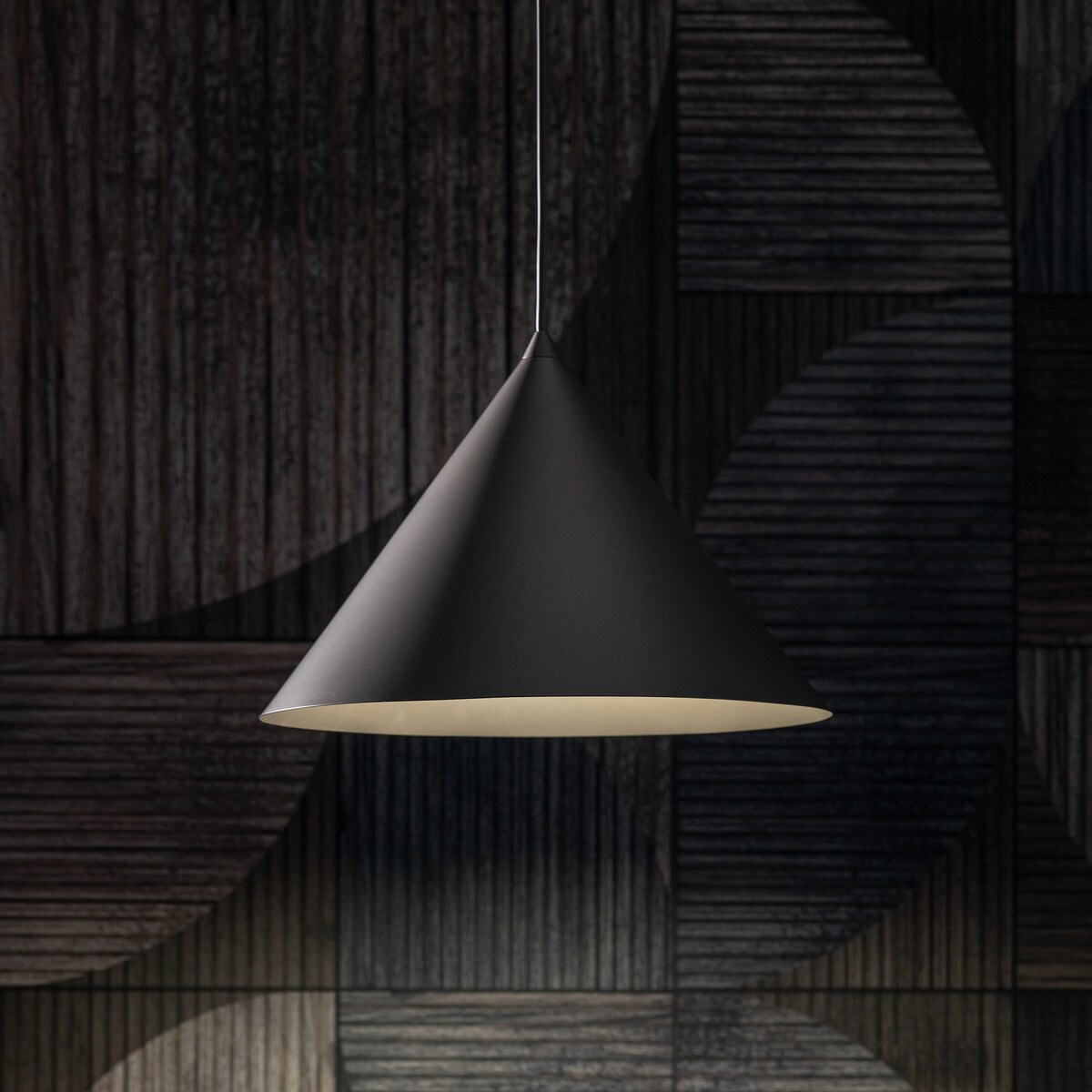 Lampa wisząca TK Lighting CONO XL NEW BROWN 11378 brązowa loftowa E27 50 cm regulowana wysokość