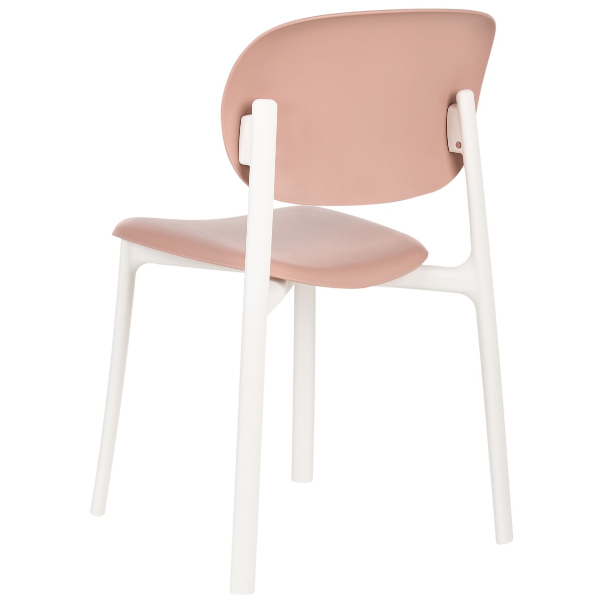 Zestaw 4 krzeseł ogrodowych MUSANO Pastelowy róż