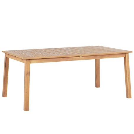 Stół ogrodowy rozkładany CESANA 180/240 cm 100 cm Drewno akacjowe Jasnobrązowy