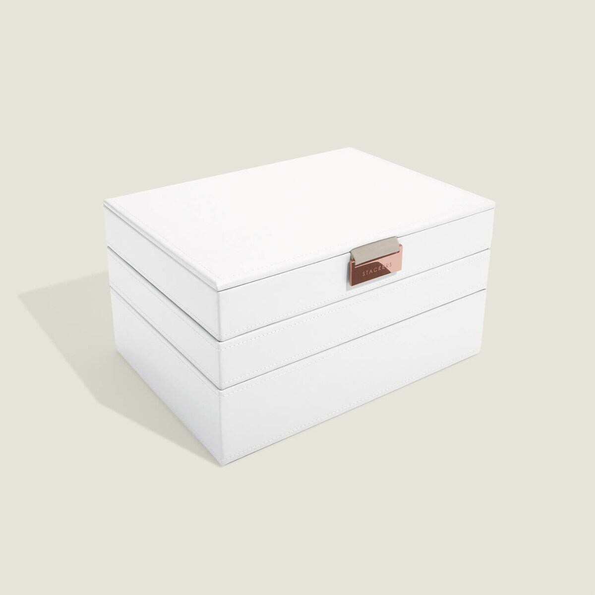 Szkatułka na biżuterię Stackers potrójna classic edycja Rose Gold