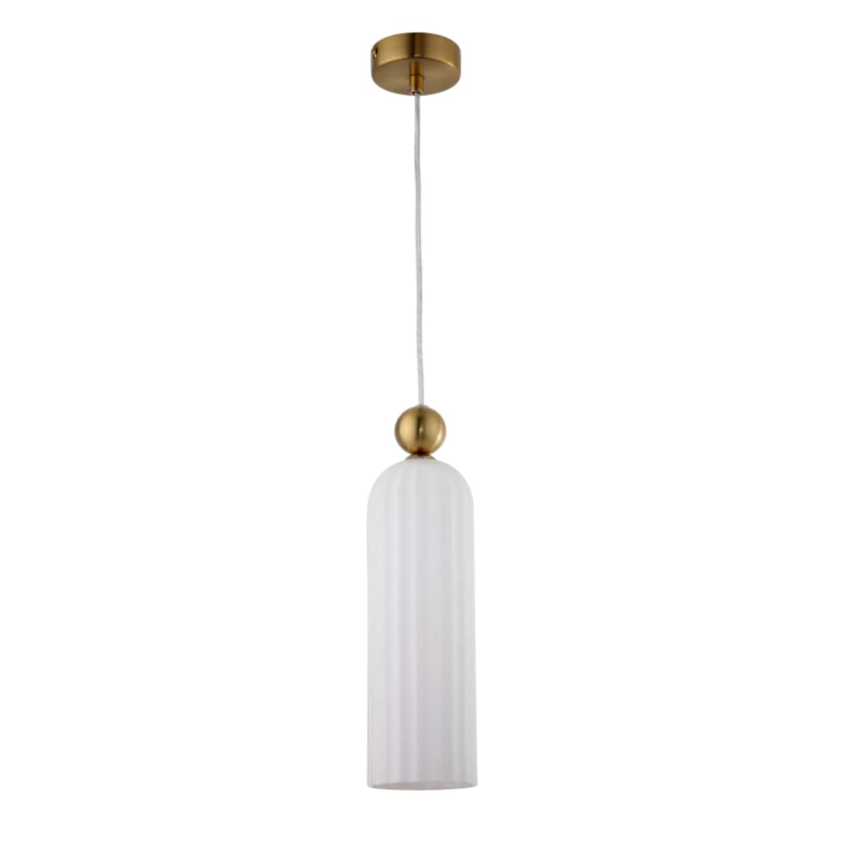 Lampa wisząca Piega LP-939/1P white Light Prestige jednopłomienny zwis biały do sypialni