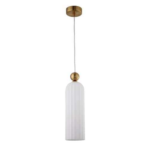 Lampa wisząca Piega LP-939/1P white Light Prestige jednopłomienny zwis biały do sypialni