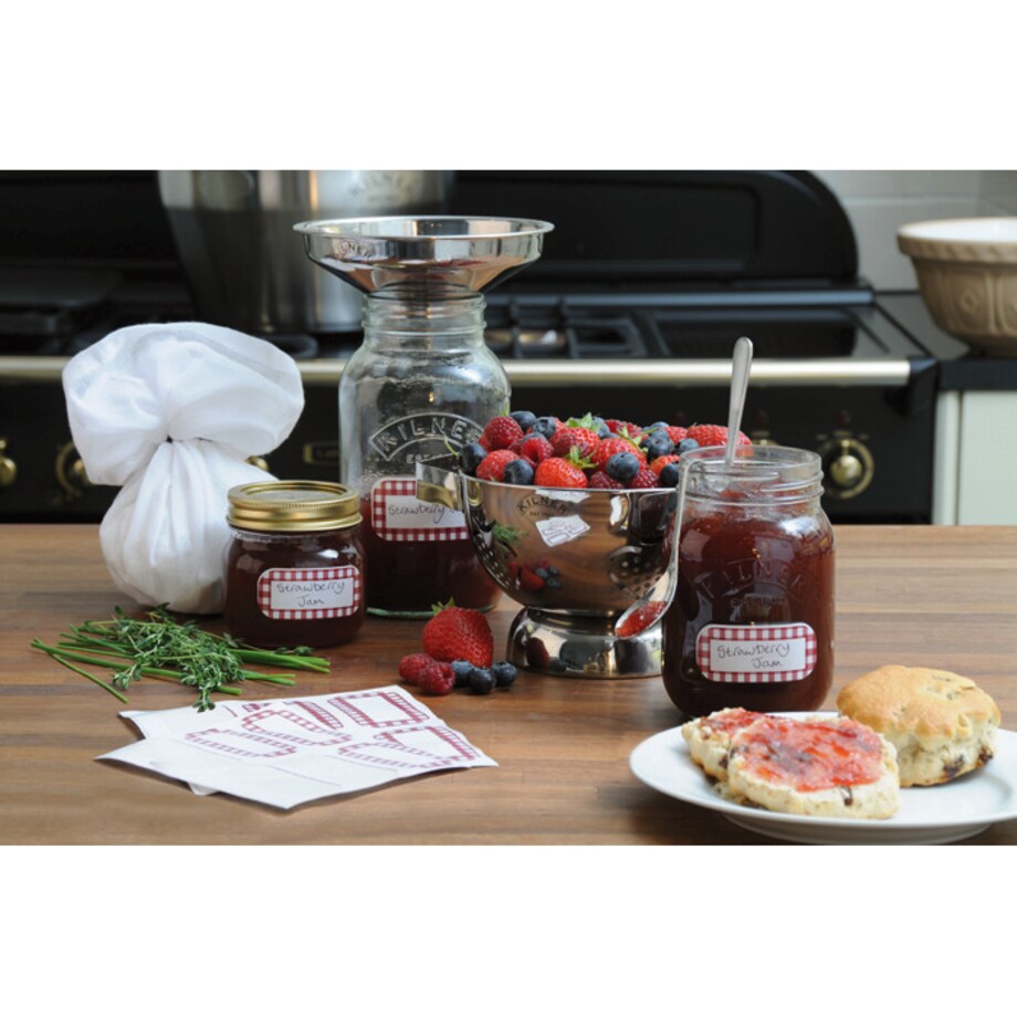 Stalowy lejek do przetworów szeroki, 14.5 x 14.5 x 5 cm, Kilner