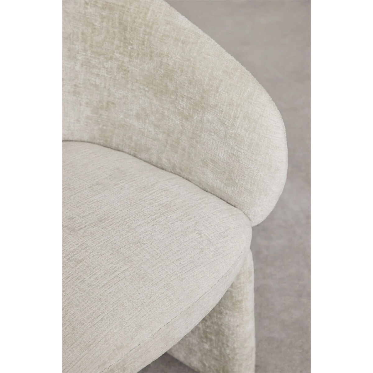 Krzesło do jadalni Vasilis Chenille z podłokietnikami