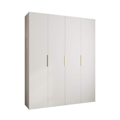 Szafa czterodrzwiowa Como 4 200 gł.50 biały+złoty