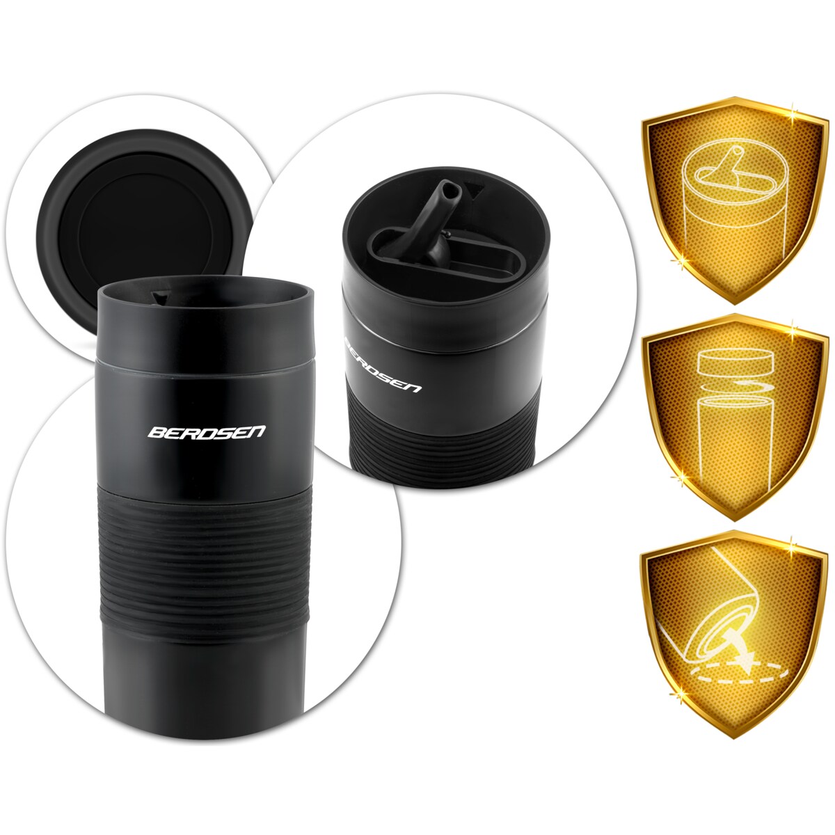 Kubek termiczny termos do samochodu na kawę herbatę Berdsen