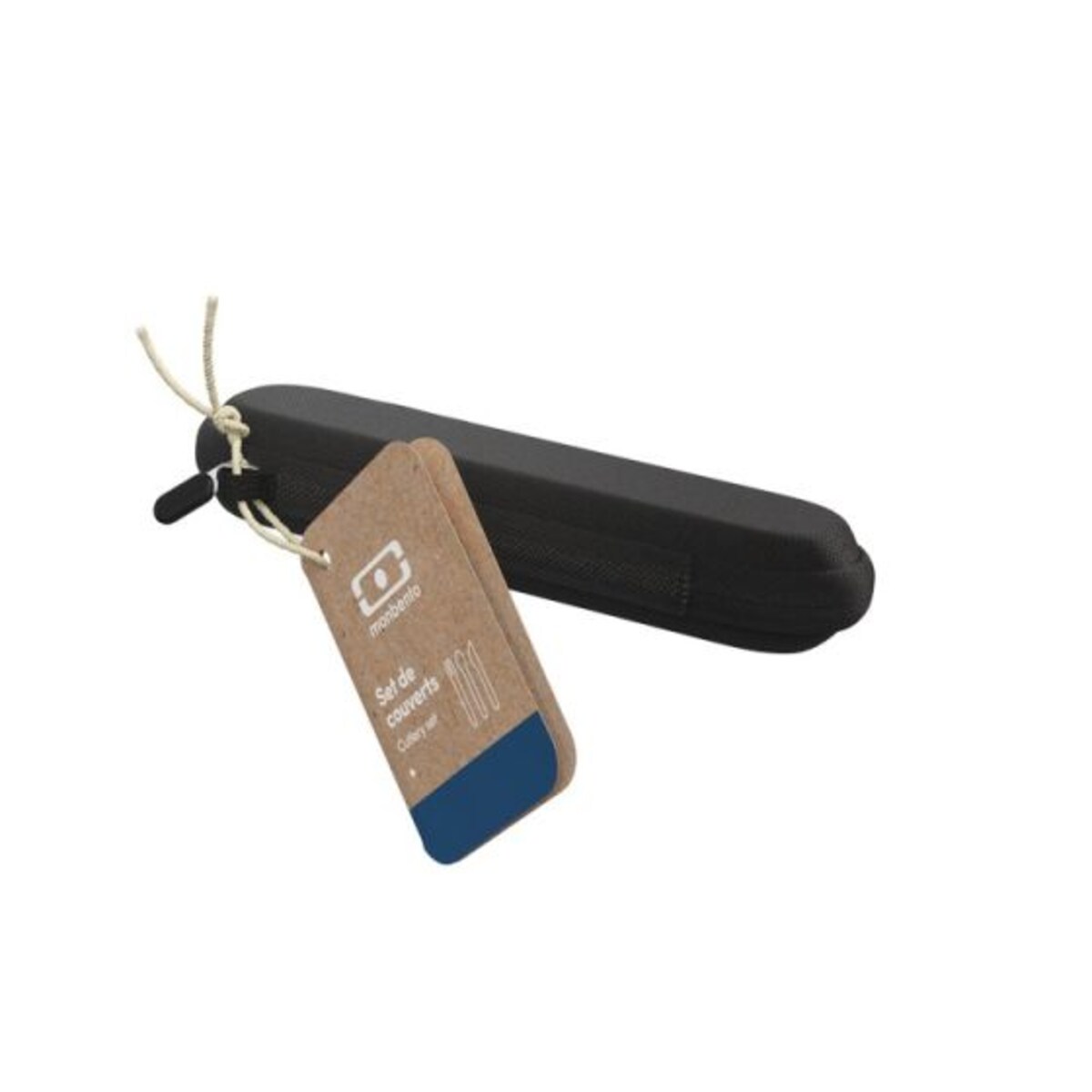 Zestaw sztućców podróżnych w etui (czarnym) Slim Nest Monbento