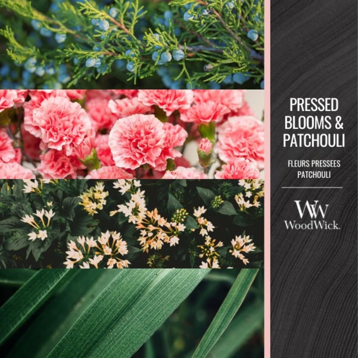 WoodWick świeca Elipsa PRESSED BLOOMS & PATCHOULI