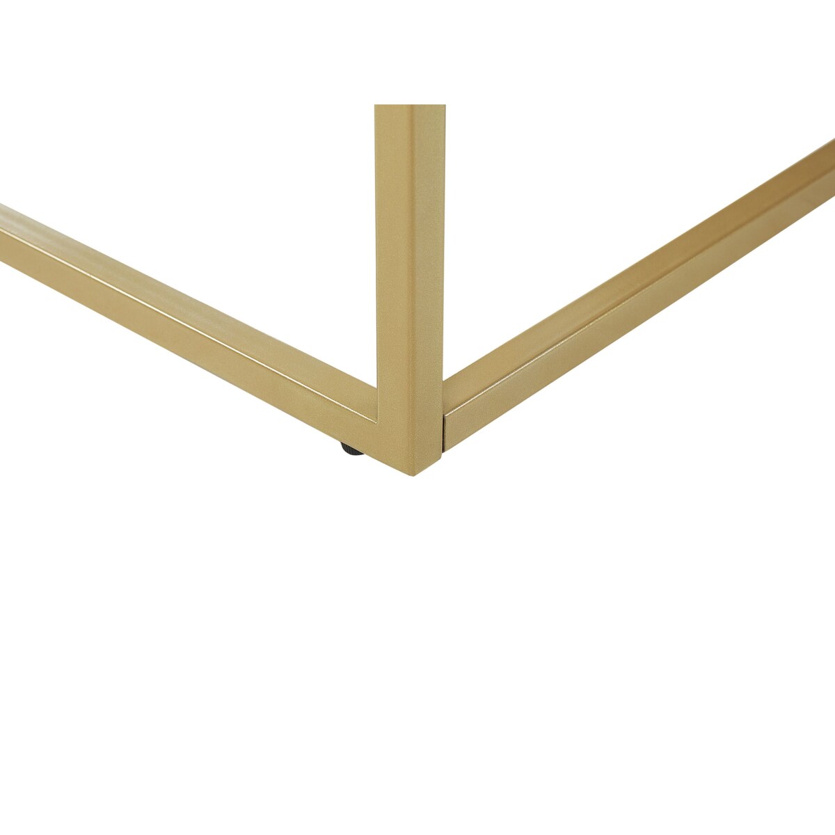 Stolik kawowy efekt marmuru czarno-złoty DELANO