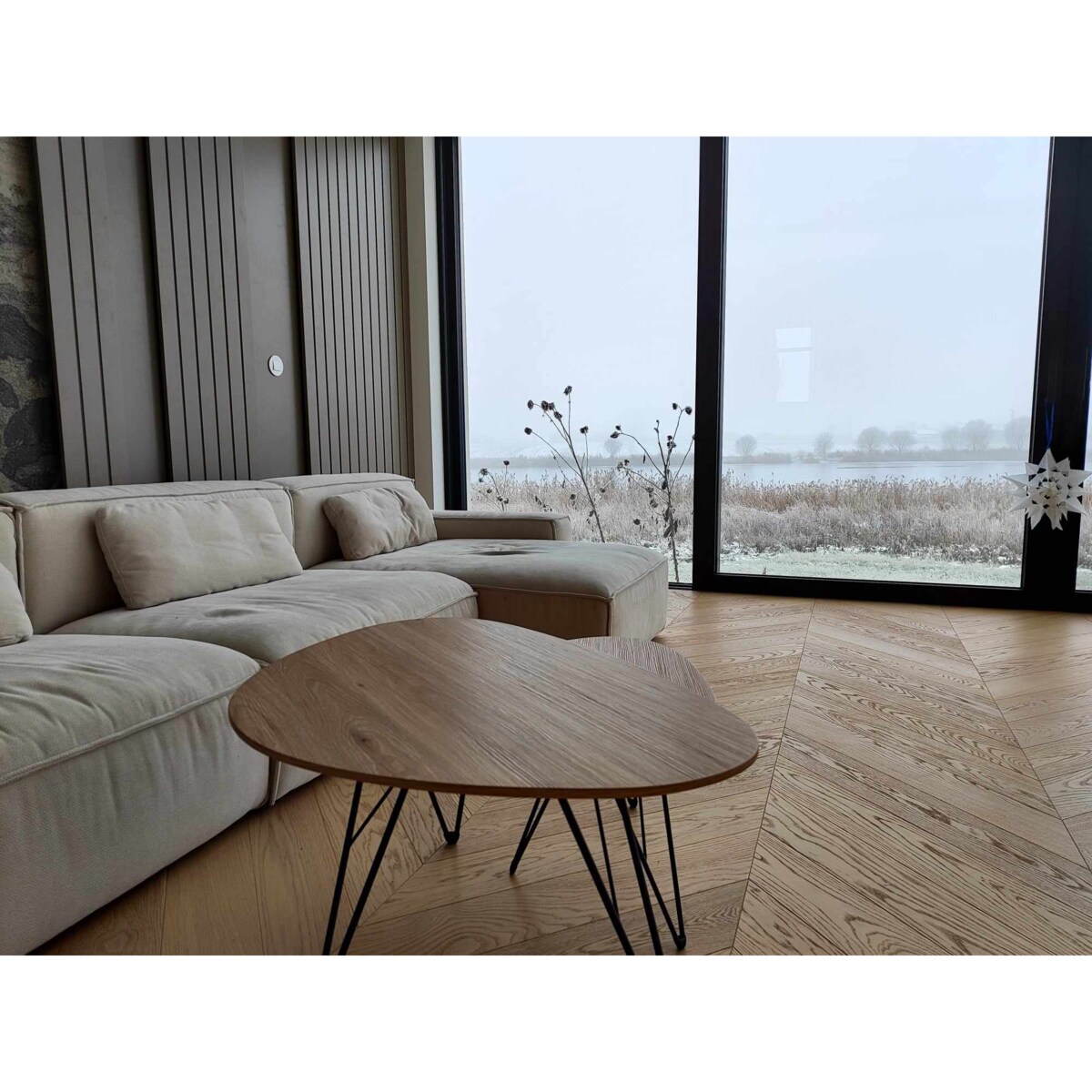 Stolik kawowy 2w1 zestaw loft nowoczesny do salonu jadalni