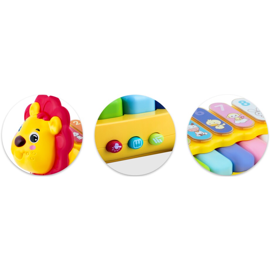 Zabawka interaktywna cymbałki organki pianinko Ricokids