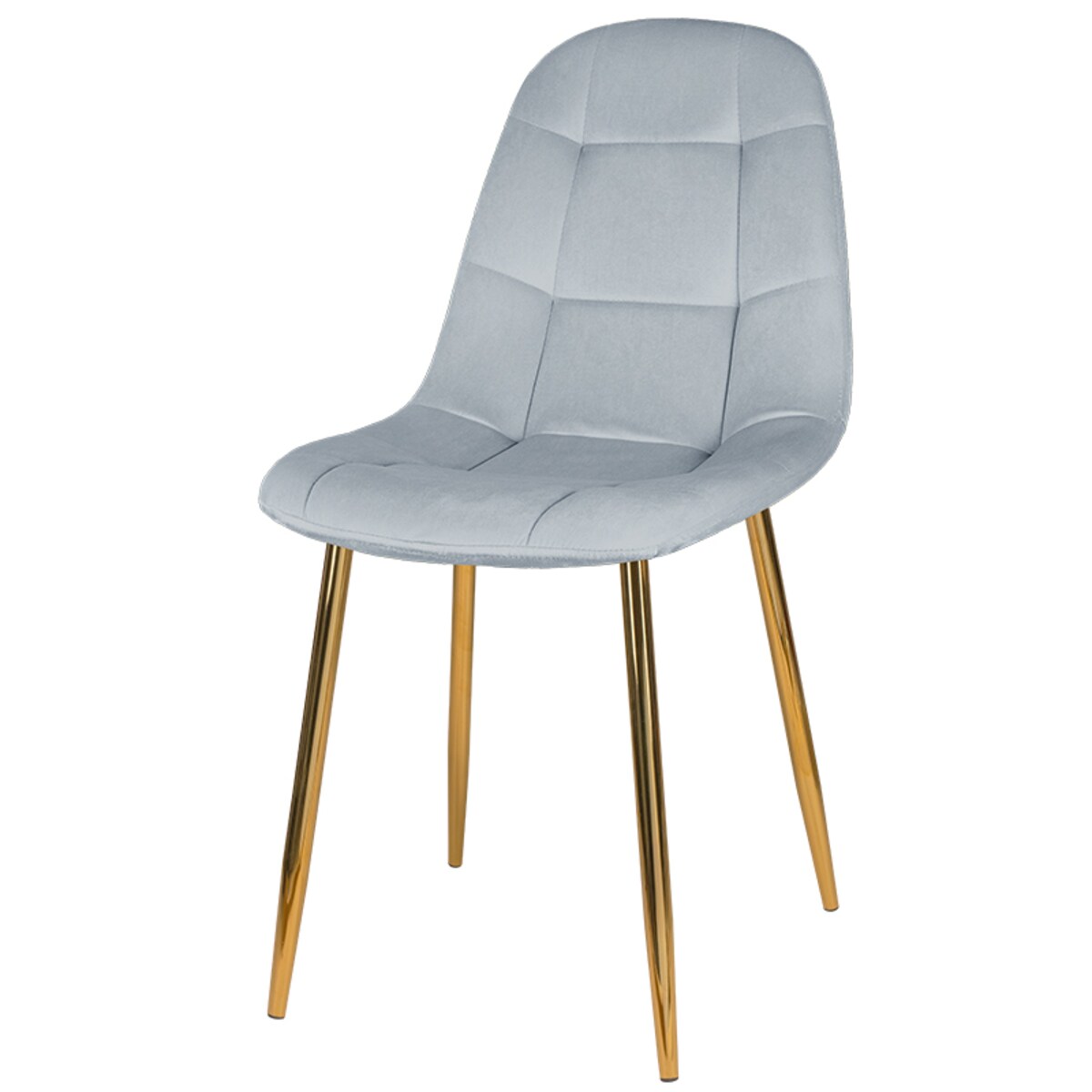 Krzesło tapicerowane welurowe do salonu jadalni glamour pikowane złote