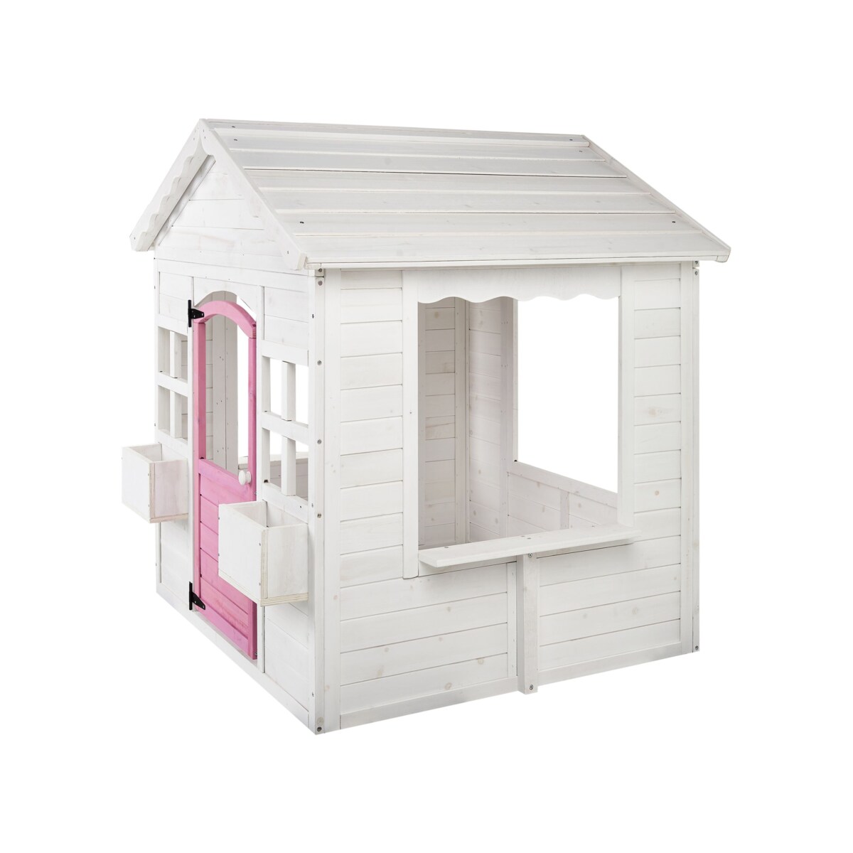 Domek ogrodowy dla dzieci drewniany biały NIKAIA