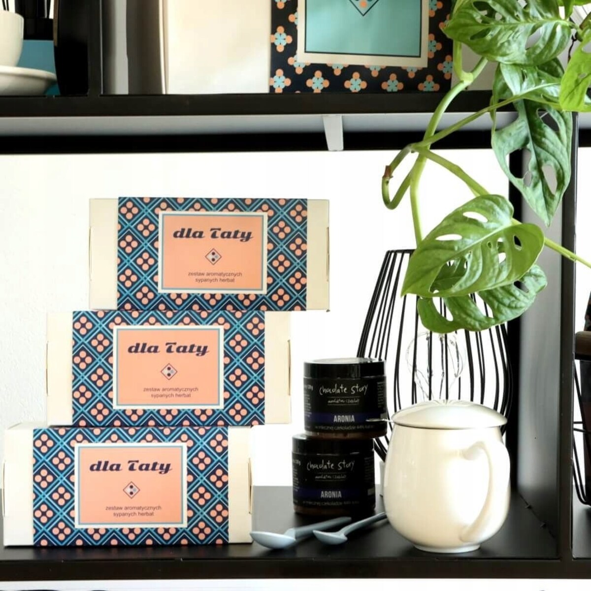 ZESTAW HERBAT na DZIEŃ OJCA PREZENT UPOMINEK dla TATY TEŚCIA 20 smaków