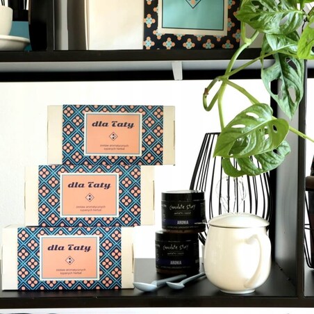 ZESTAW HERBAT na DZIEŃ OJCA PREZENT UPOMINEK dla TATY TEŚCIA 20 smaków