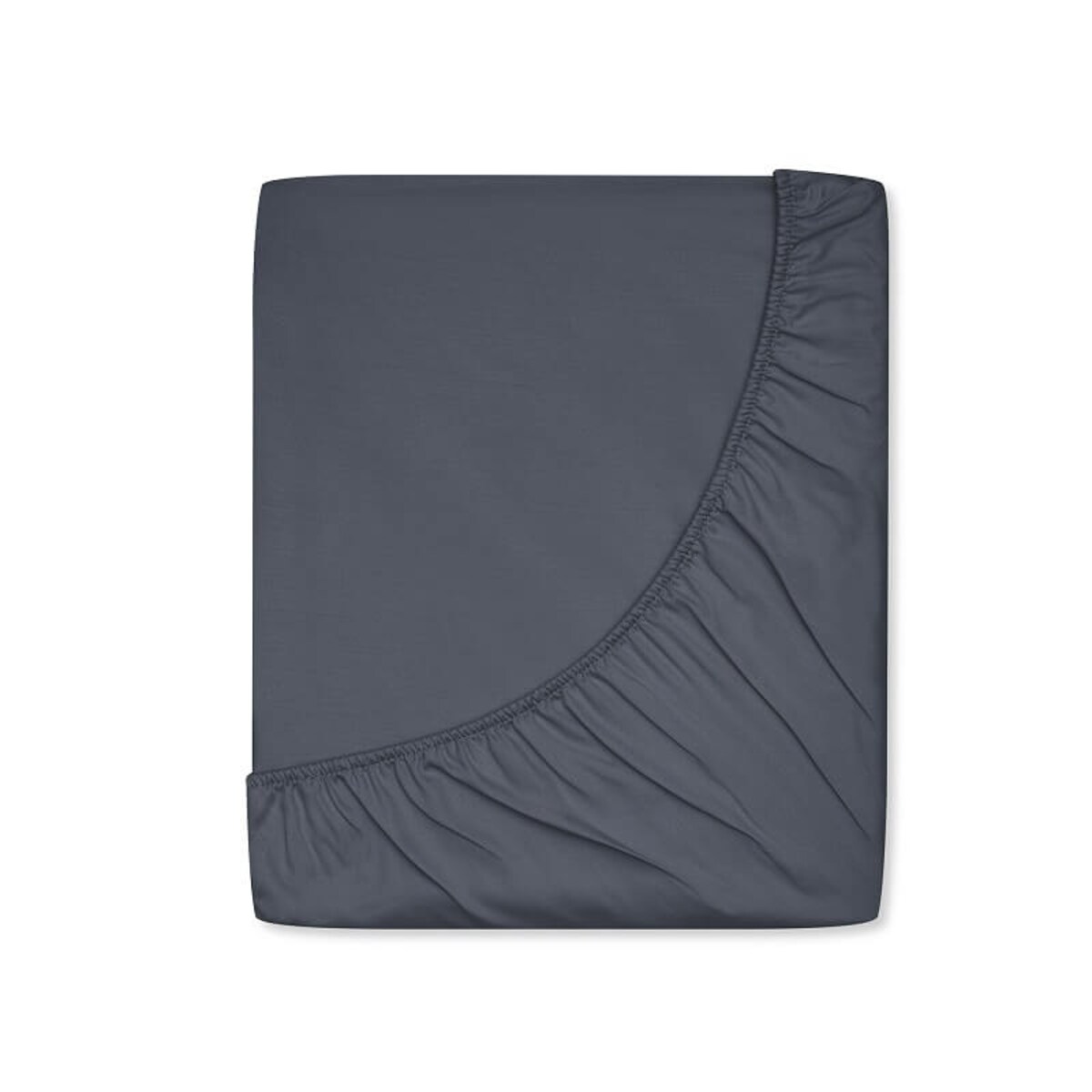 Prześcieradło satynowe z gumką graphite grey 200 x 200 cm