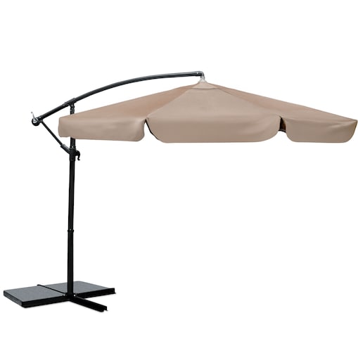 Parasol ogrodowy składany z wysięgnikiem pokrowiec 6 segmentów ø 350cm Plonos