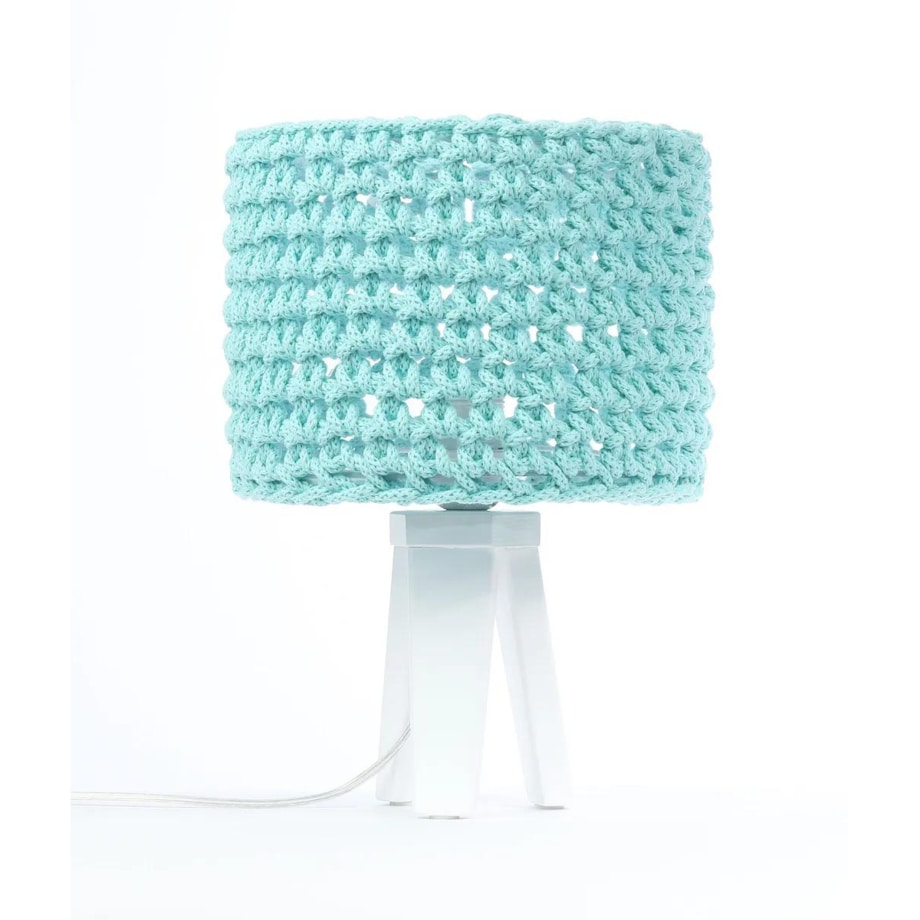 Lampa stołowa COTTON WOOD turkusowa