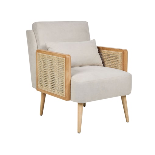 Fotel jasnobeżowy ORUM