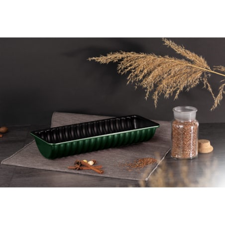 Karbowana forma blacha do pieczenia 31.5x12cm BERLINGER HAUS Emerald