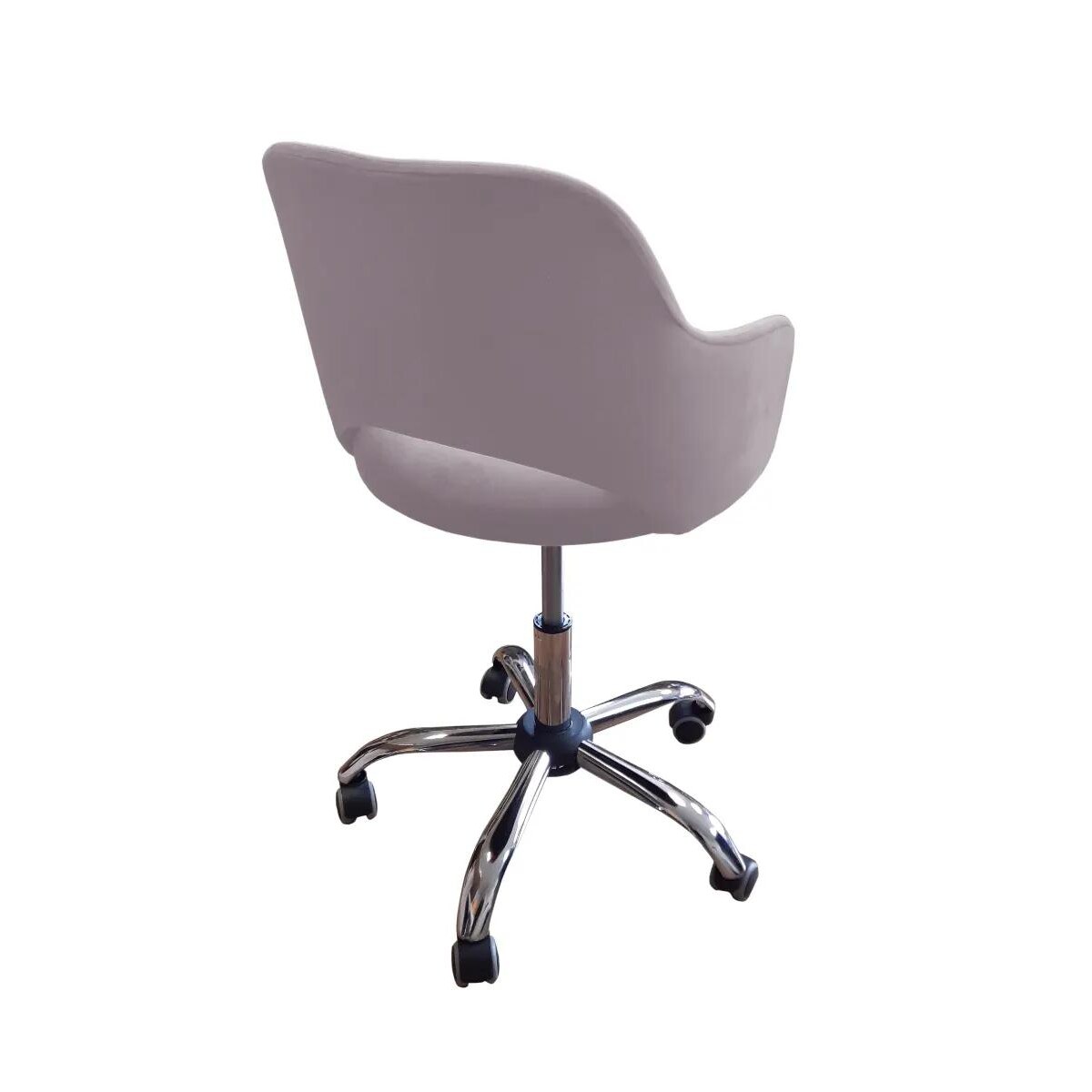 Fotel IZMA VELVET jasno różowy