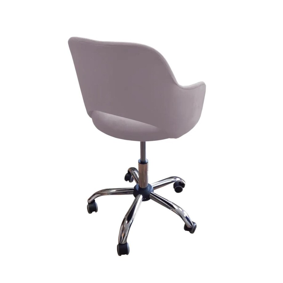 Fotel IZMA VELVET jasno różowy