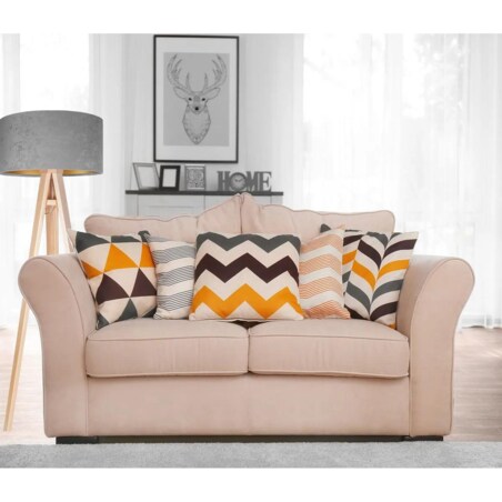 Lampa stojąca HOME 40 szara/złota/sosna